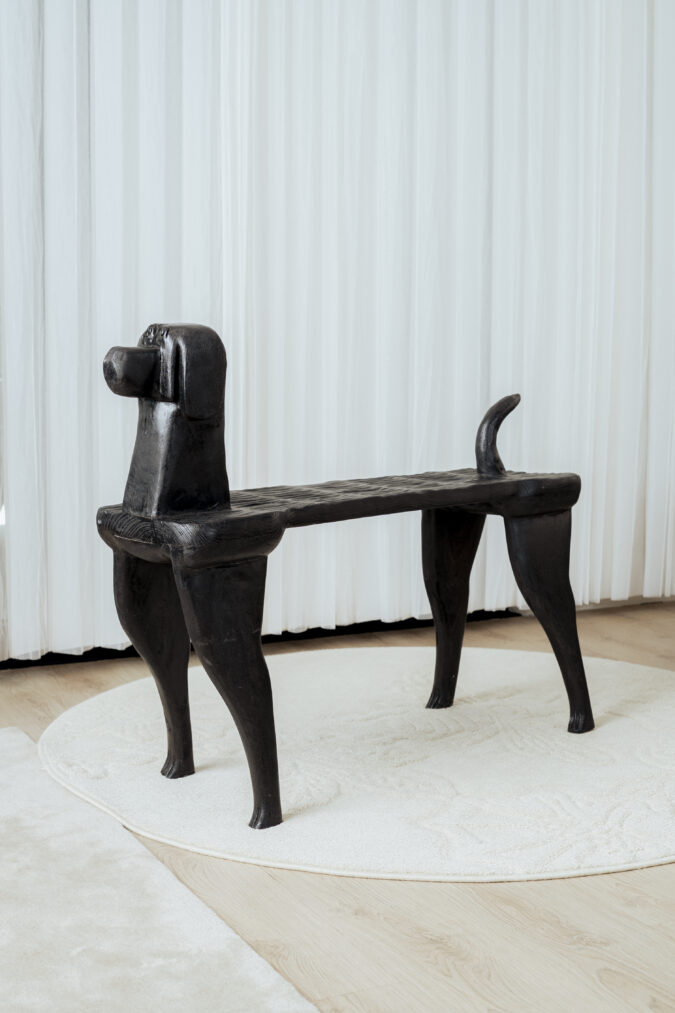 Carved Animal Bench