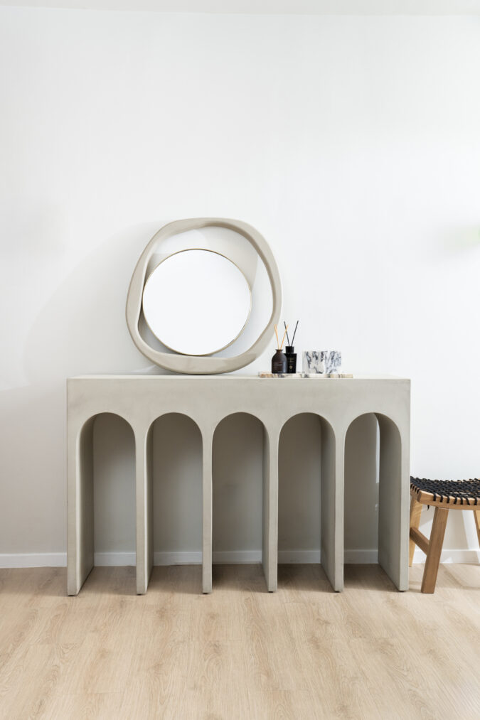 Beige Console Table