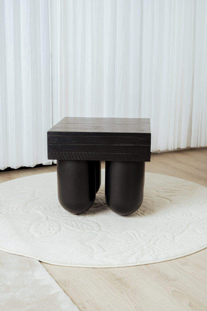 Center Table with Round Leg Supports